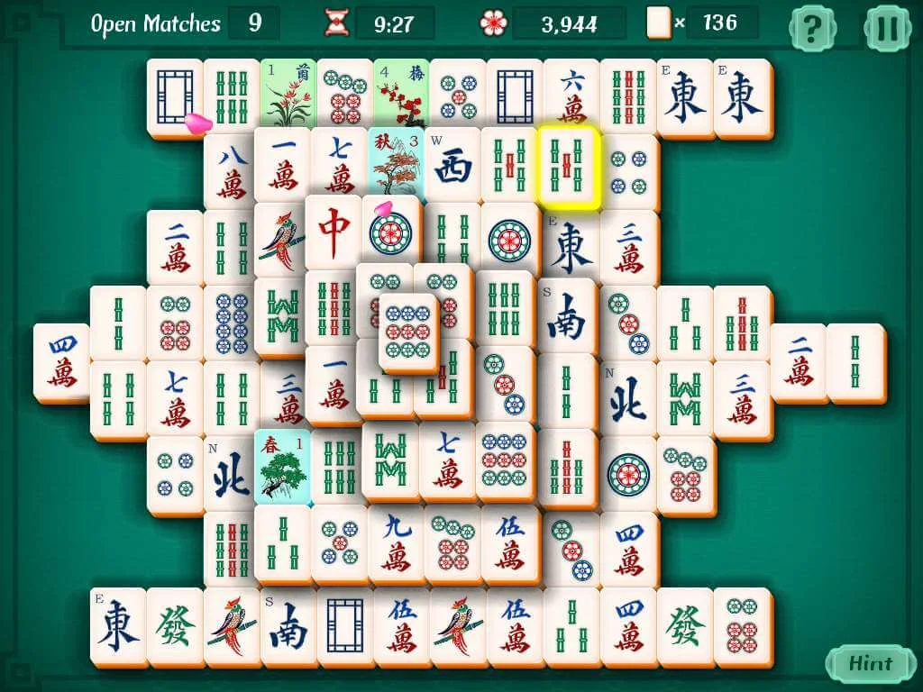 麻将游戏界面